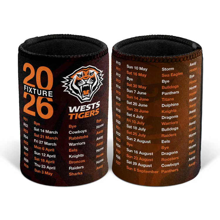 Wests Tigers 2026 Season Draw Can Cooler